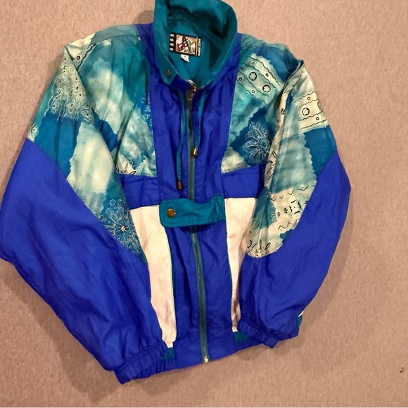 Vintage RE River Edge Sport Women's Tracksuit Windbreaker Set - Size M Blue - Picture 3 of 14